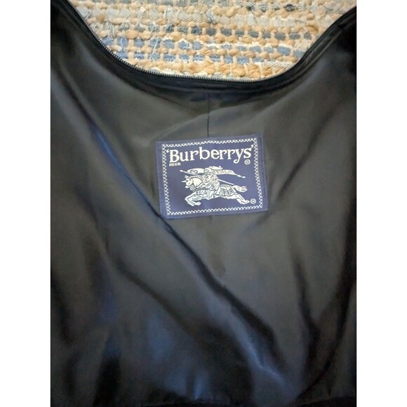 Burberry Trench Coat Liner 100% Wool 21x41 Black Full Zip Liner Only Black - Picture 2 of 7